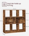 Corp biblioteca Vasagle, 70 x 24 x 190.5 cm, PAL, maro rustic