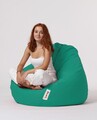 Fotoliu puf, Bean Bag, Ferndale Premium XXL, 115 x 130 cm, poliester impermeabil, turcoaz