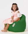 Fotoliu puf pentru copii, Bean Bag, Ferndale, 60x60 cm, poliester impermeabil, verde