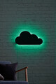 Decoratiune luminoasa LED, Cloud, MDF, 60 LED-uri, Verde