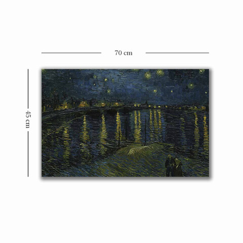 Tablou decorativ, 4570VANGOGH026, Canvas , Lemn, Multicolor