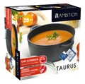 Oala cu capac Taurus, Ambition, 28 cm, 6.5 L, aluminiu turnat, invelis teflon