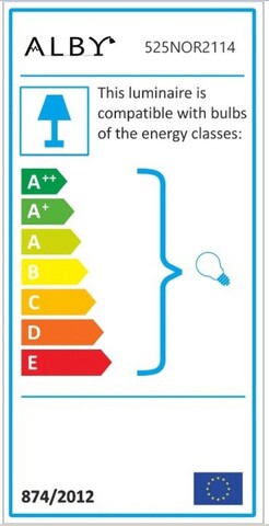 Lampa de masa, Alby, 525NOR2114, Metal, Verde