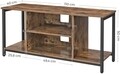 Comoda TV, Vasagle, 110 x 40 x 50 cm, PAL/otel, maro rustic