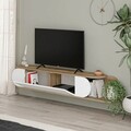 Comoda TV, Homitis, Tone, 180x30x29.6 cm, Alb / Hitit