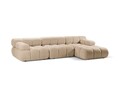 Coltar modular dreapta 4 locuri, Bellis-213, Micadoni Home, 282x155x70 cm, tesatura boucle, bej sand