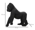 Statueta decorativa, Gorilla, Mauro Ferretti, 35 x 21.5 x 37.5 cm, polirasina, negru