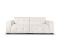 Canapea 4 locuri, Kendal, Micadoni Home, BL, 255x103x79 cm, catifea, gri deschis