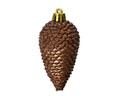 Set 6 globuri Pinecone Black, Decoris, 4.5x8 cm, plastic, maro