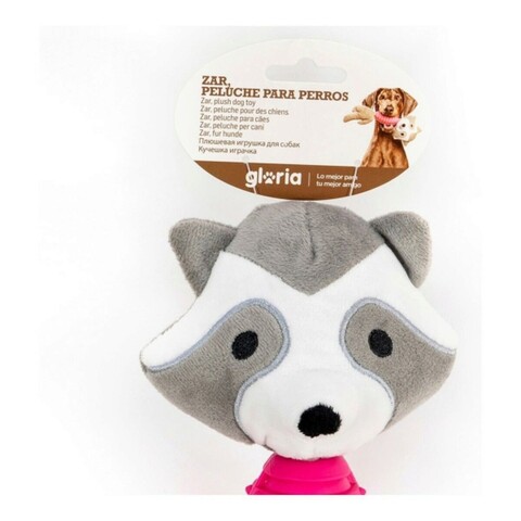 Jucarie cu sunet pentru caini Zar Racoon, Gloria, 33 cm, poliester/cauciuc