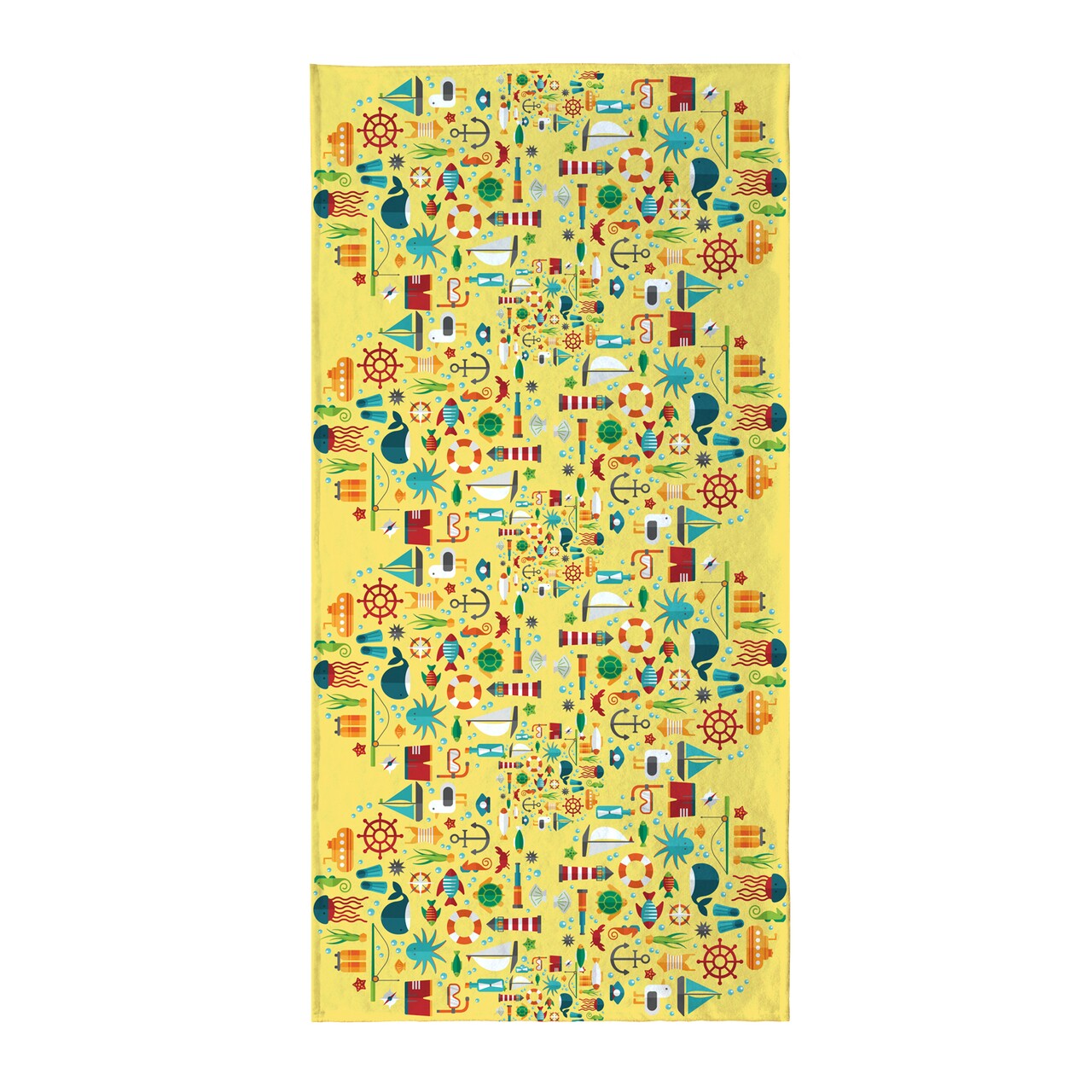 Prosop de plaja Happy Summer All, Oyo Concept, 80x155 cm, policoton, multicolor