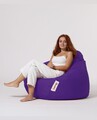 Fotoliu puf, Bean Bag, Ferndale Premium XXL, 115 x 130 cm, poliester impermeabil, mov