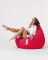 Fotoliu puf, Bean Bag, Ferndale Premium XXL, 115 x 130 cm, poliester impermeabil, rosu