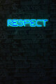 Decoratiune luminoasa LED, Respect, Benzi flexibile de neon, DC 12 V, Albastru