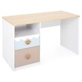 Birou cu 2 sertare, 1 nisa, Teddy, L.120 l.56 H.76, mdf, multicolor