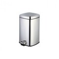 Cos de gunoi patrat cu pedala, inox, 30 L