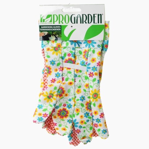 Manusi pentru gradinarit Flower, poliester, multicolor