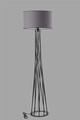 Lampadar, Stala, 846STL2971, Metal, Gri inchis