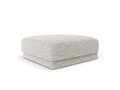 Taburet, Miley, Micadoni Home, BL, 85x85x42 cm, poliester chenille, gri deschis