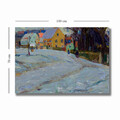 Tablou decorativ, 70100KANDINSKY025, Canvas , Lemn, Multicolor