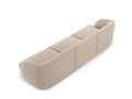 Canapea 3 locuri, Miley, Micadoni Home, BL, 259x85x74 cm, poliester chenille, bej