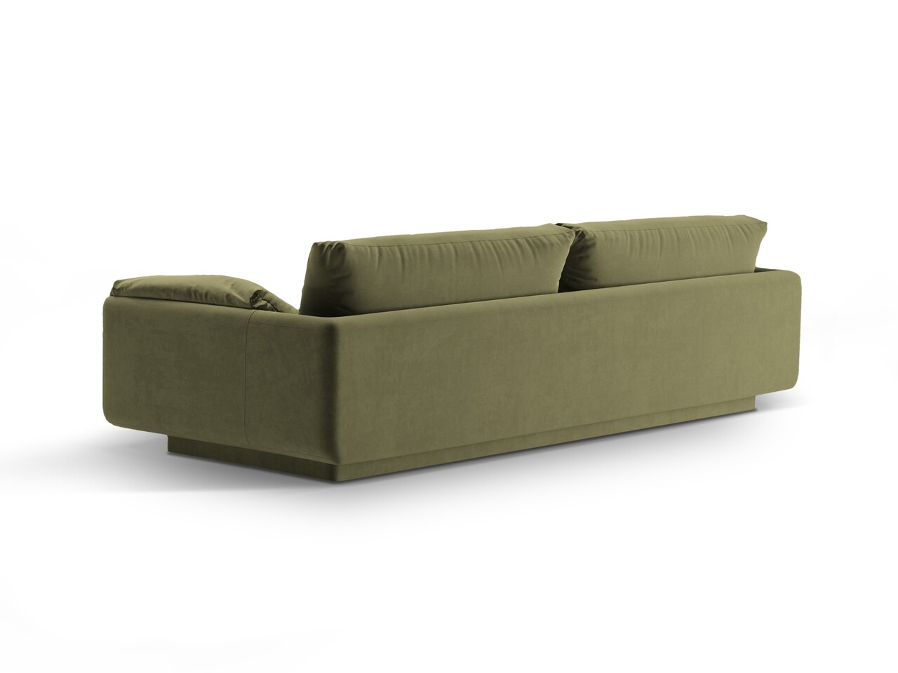 Canapea 4 locuri, Torino-184, Micadoni Home, 250x103x83 cm, catifea, verde deschis - 2 | YEO