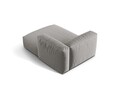 Sezlong modular living dreapta 1 loc, Martina-169, Micadoni Home, 176x123x75 cm, tesatura structurata catifelata, gri deschis