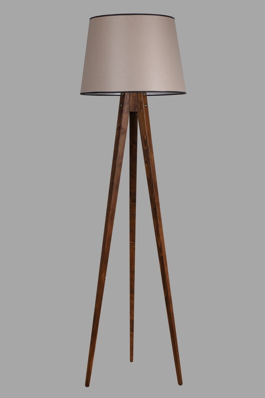 Lampadar, Luin, 8284-5, E27, 60 W, lemn/textil - 1 | YEO