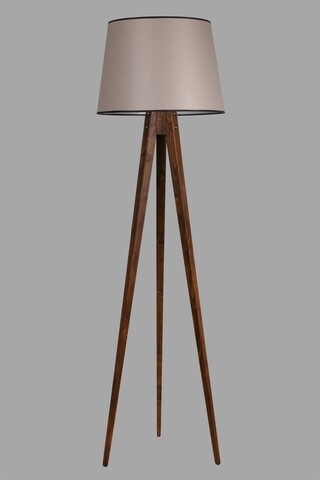 Lampadar, Luin, 8284-5, E27, 60 W, lemn/textil