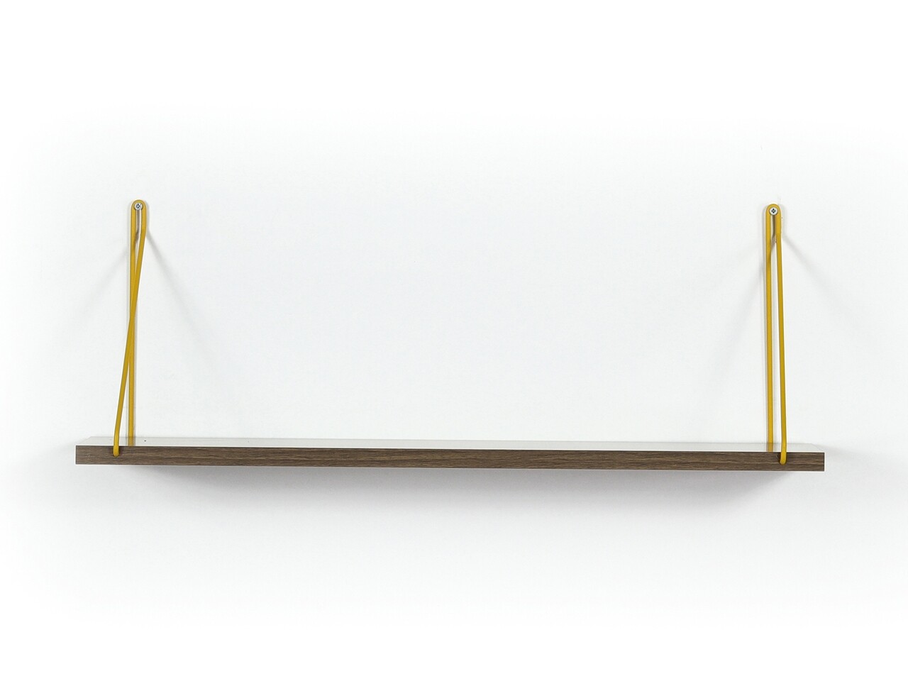 Raft De Perete Mingitav Palmer, 72 X 20 X 27 Cm, PAL/metal, Walnut/galben