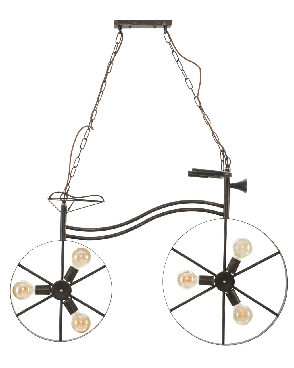 Lustra Bicicletta, Mauro Ferretti, 6 x E27, 20W, 110x49x69 cm, fier