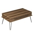 Masuta de cafea Ekol Walnut, Hommy Craft, 105x60x46 cm, aluna