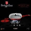 Set tigaie grill cu capac, din aluminiu forjat si marmura, Berlinger Haus, Burgundy Metallic