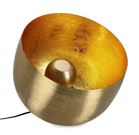 Lampa de masa Ishan, Bizzotto, D36x32 cm, 1 x E27, 25W, metal, auriu