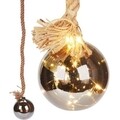 Decoratiune luminoasa Rope w glass ball, 15x95 cm, funie si sticla