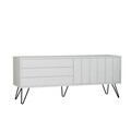 Comoda TV, Decortie, Picadilly Tv Stand, 139x57x36 cm, Alb