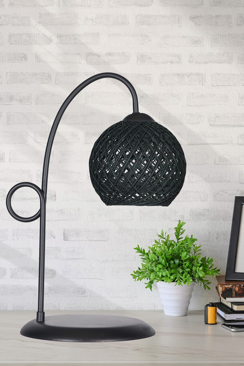 Lampa de masa, Hmy Design, 687HMY1509, Metal, Kaki/Negru