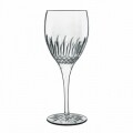 Set 4 pahare sampanie Diamante Riesling, Luigi Bormioli, 354 ml, sticla cristal, transparent