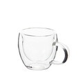 Set 2 cesti espresso Cembra, Homla, 80 ml, sticla borosilicata, transparent