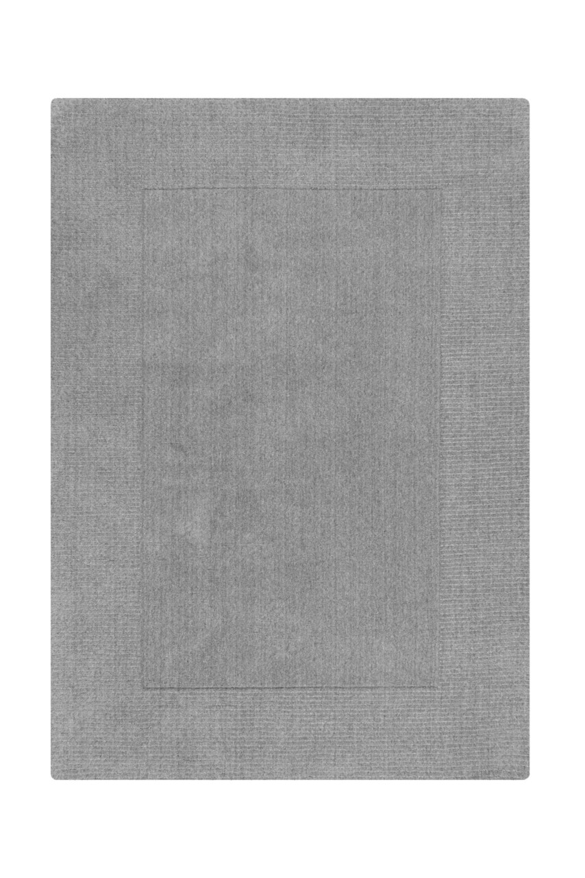 Covor Textured Border Grey Marl, Flair Rugs, 160x230 cm, lana, gri