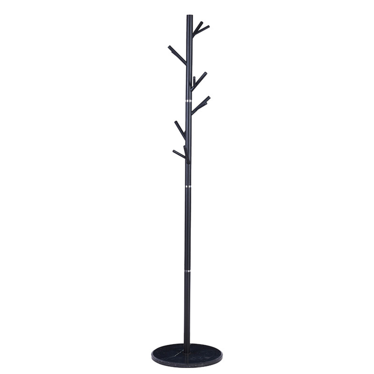 Cuier Marietta, Pakoworld, 37x37x177 cm, metal/marmura, negru