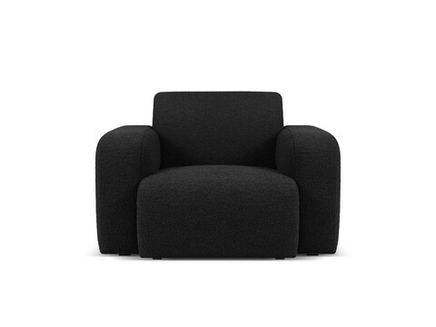 Fotoliu, Molino-101, Micadoni Home, 105x95x72 cm, tesatura boucle, negru