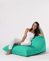 Fotoliu puf, Bean Bag Ferndale, Pyramid Bed, 145 cm, poliester impermeabil, turcoaz