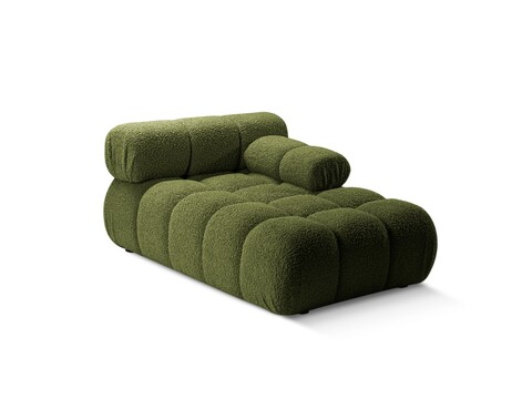 Sezlong living dreapta 1 loc, Bellis-213, Micadoni Home, 155x94x70 cm, tesatura boucle, verde