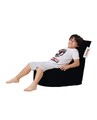 Fotoliu puf, Bean Bag Baton, Ferndale, 70 x 70 cm, poliester impermeabil, negru