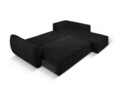 Coltar extensibil dreapta 4 locuri, Kaelle, Micadoni Home, BL, 252x165x87 cm, poliester chenille, negru