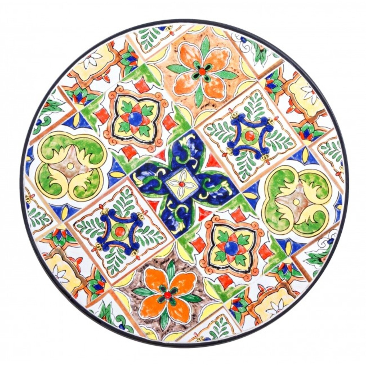 Masa pentru gradina Paloma Round, Bizzotto, Ø60 x 75 cm, otel/ceramica - 2 | YEO