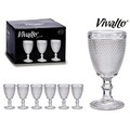 Set 6 pahare de vin Points, Vivalto, 330 ml, sticla, transparent