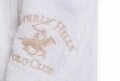 Halat de baie unisex, Beverly Hills Polo Club, 100% bumbac, XS/S, alb/bej