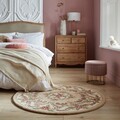 Covor Aubusson Fawn, Flair Rugs, D120 cm, lana, maro deschis